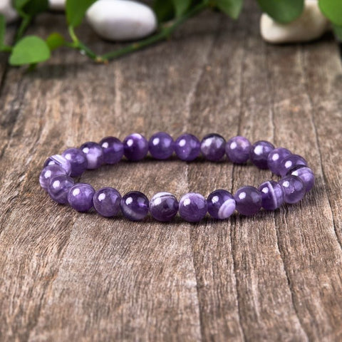 Purple String Amethyst Bracelet — La Lune Healing